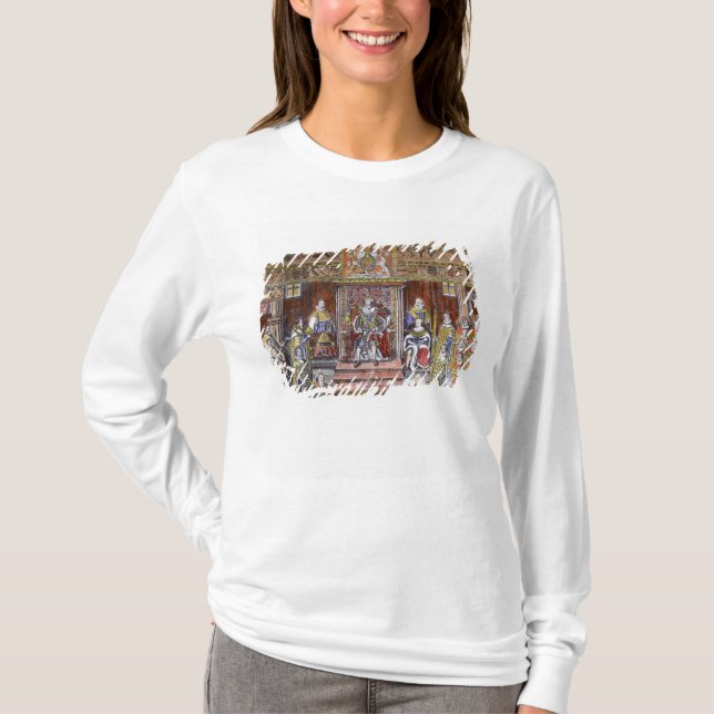 Camiseta James I de Inglaterra en la corte, (Anverso)