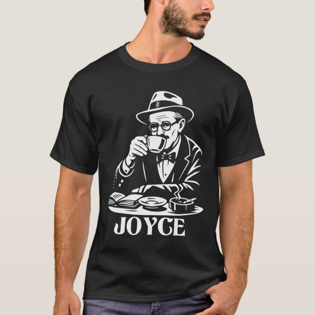 Camiseta James Joyce Café Retro Reader (Anverso)