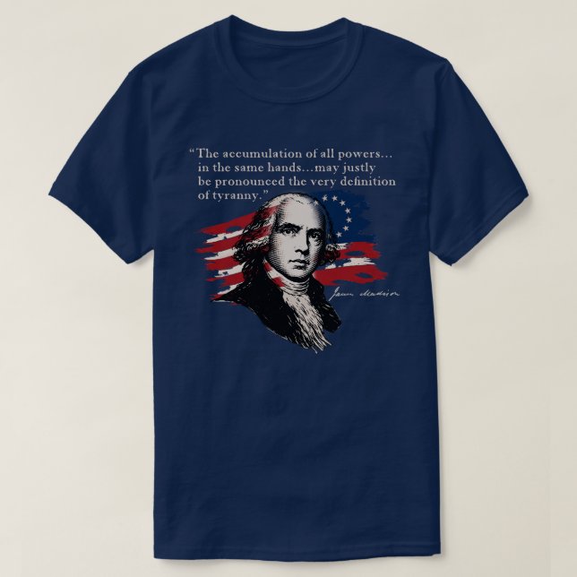 Camiseta James Madison (Diseño del anverso)