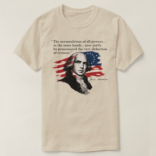 Camiseta James Madison (Diseño del anverso)