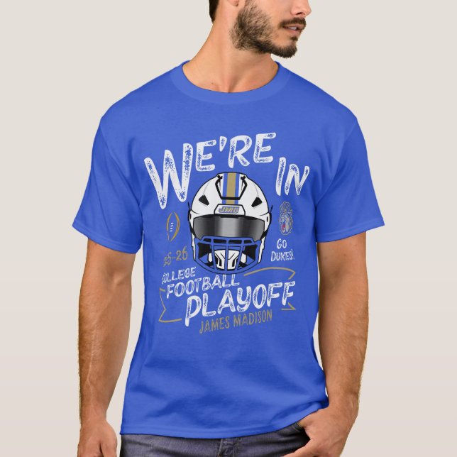 Camiseta James Madison Dukes CFP College Football Playoff 2 (Anverso)