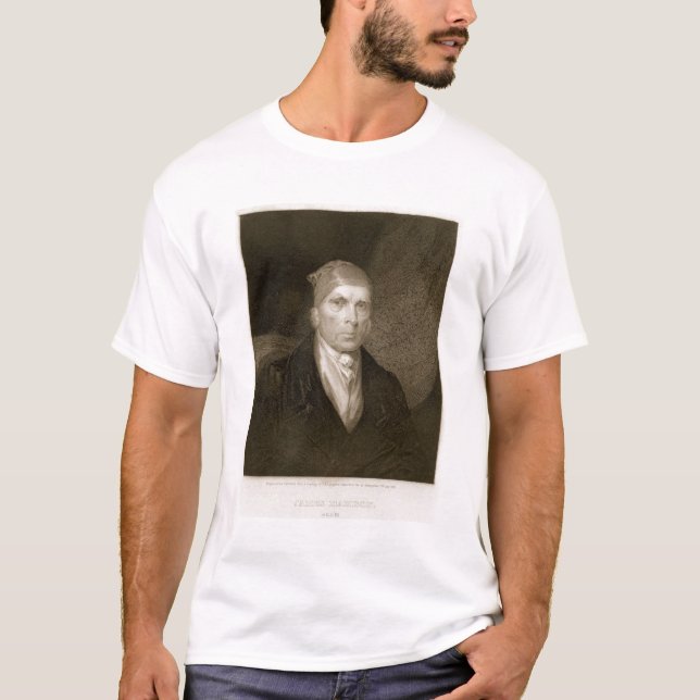 Camiseta James Madison envejeció 82, grabado por Thomas B. (Anverso)