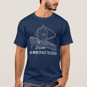 Camiseta James Webb Space Telescope JWST Blueprint