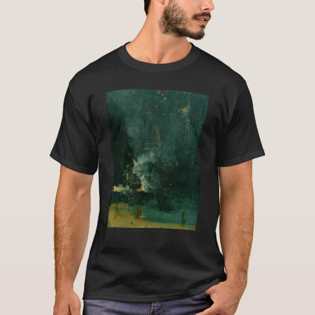 Camiseta James Whistler - Nocturne en negro y oro (Anverso)