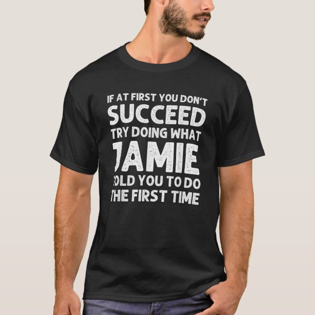 Camiseta JAMIE Gift Name Personalized Birthday Funny Christ (Anverso)
