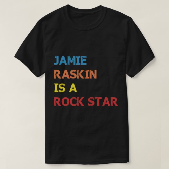 Camiseta Jamie Raskin es una estrella de rock que es el clá (Diseño del anverso)