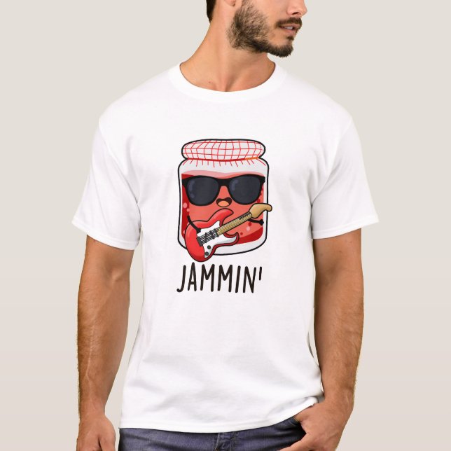 Camiseta Jammin Funny Rocker Jam Pun (Anverso)