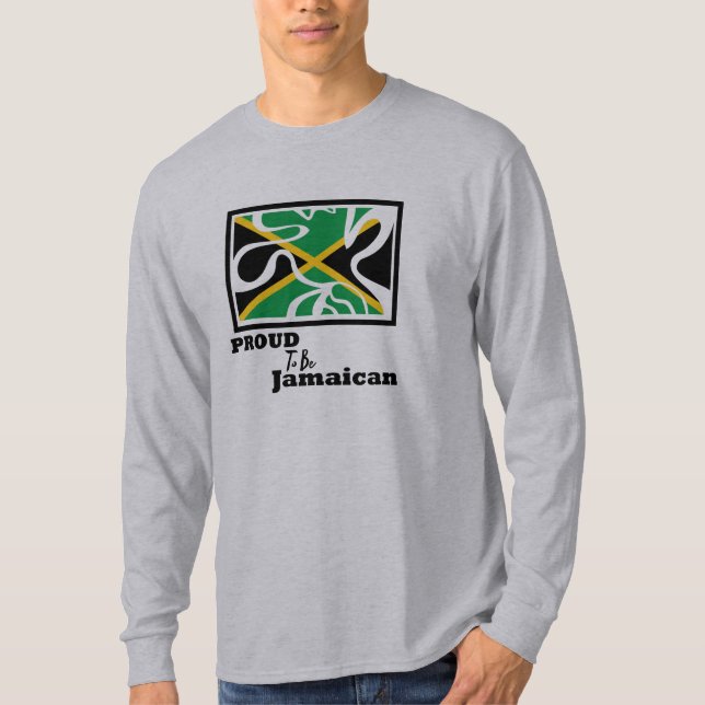 Camiseta Jammin orgulloso ser la manga larga de los hombres (Anverso)