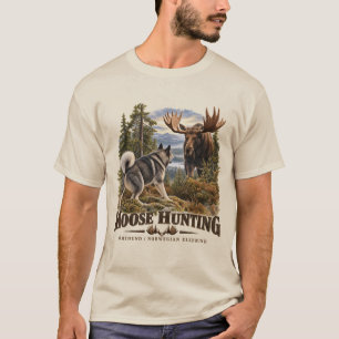 Camiseta Jämthund Caza de Alces ,Perro Escandinavo
