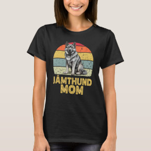 Camiseta Jämthund Sueco Elkhound Dog Mom Retro Cute Dogs