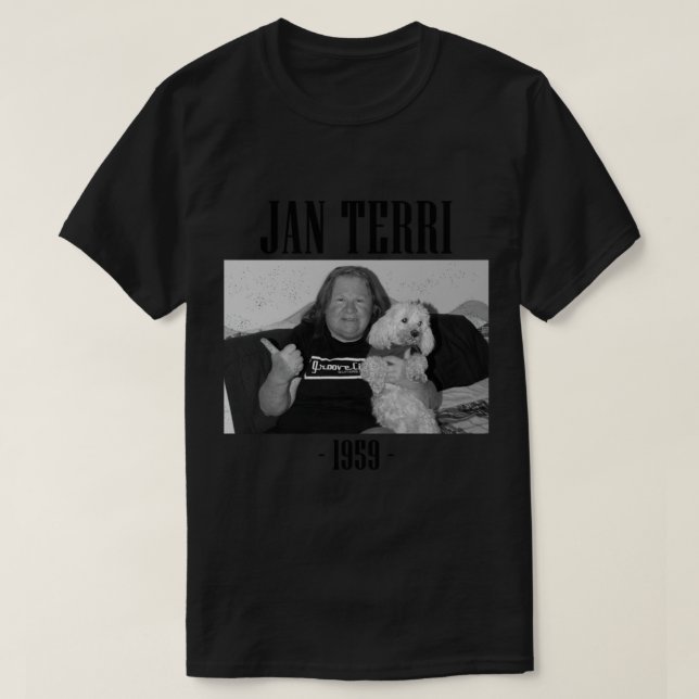 Camiseta Jan Terri - 1959 - Negro _amp_ Blanco (Diseño del anverso)