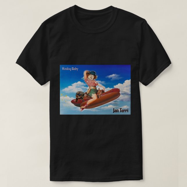Camiseta Jan Terri Hotdog baby! Jan Terri (Diseño del anverso)