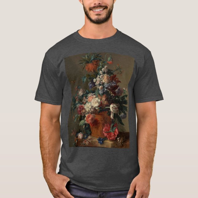 Camiseta Jan van Huysum - Jarrón de Flores (Anverso)