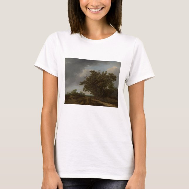 Camiseta Jan Vermeer, paisaje a orillas de las dunas (Anverso)