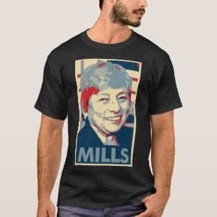 Camiseta Janet muele la parodia política del poster