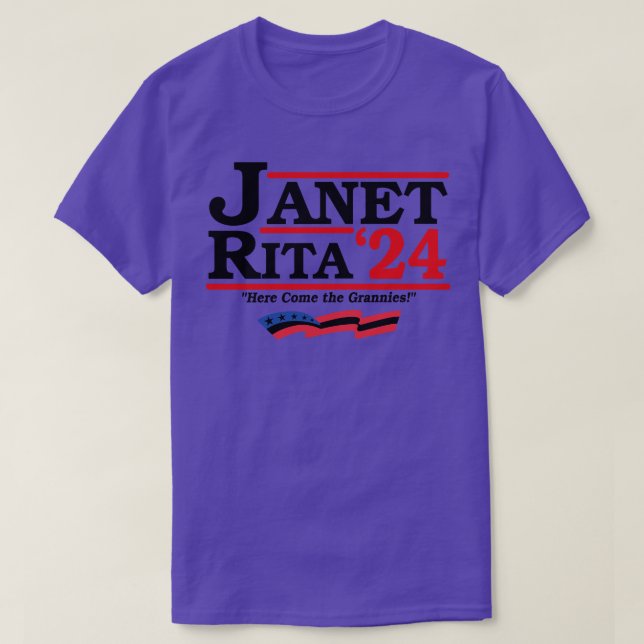 Camiseta Janet y Rita para el 2024 (Diseño del anverso)