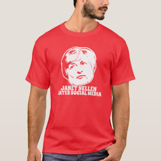 Camiseta Janet Yellen odia medios sociales