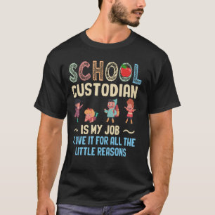 Camiseta Janitor Cleaner School Custodiers Cleaning Appreci