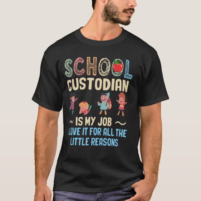Camiseta Janitor Cleaner School Custodiers Cleaning Appreci (Anverso)