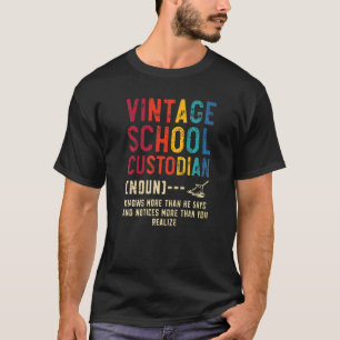 Camiseta Janitor Definition Janitress School Custodian Clea