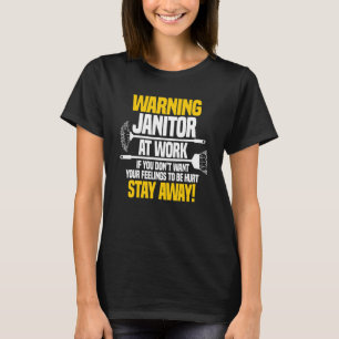 Camiseta Janitor In Work Custodier Cleaner Caretaker Porter