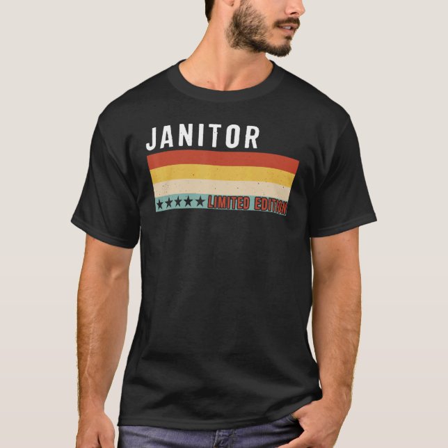 Camiseta Janitor Job Title Profession Worker Appreciation I (Anverso)