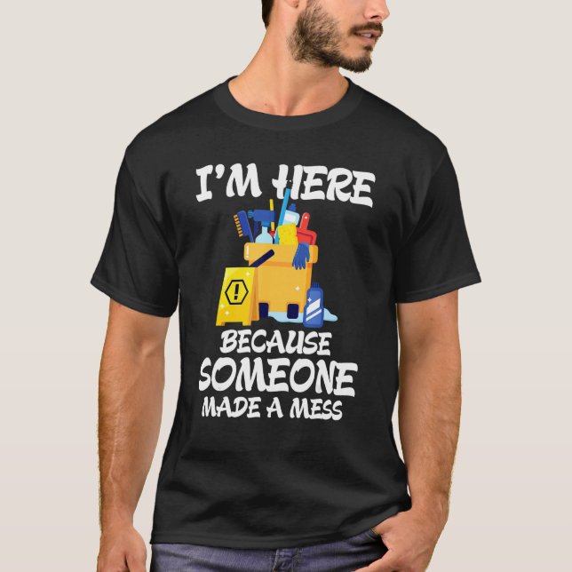 Camiseta Janitor Limpieza de limpieza de hogares (Anverso)