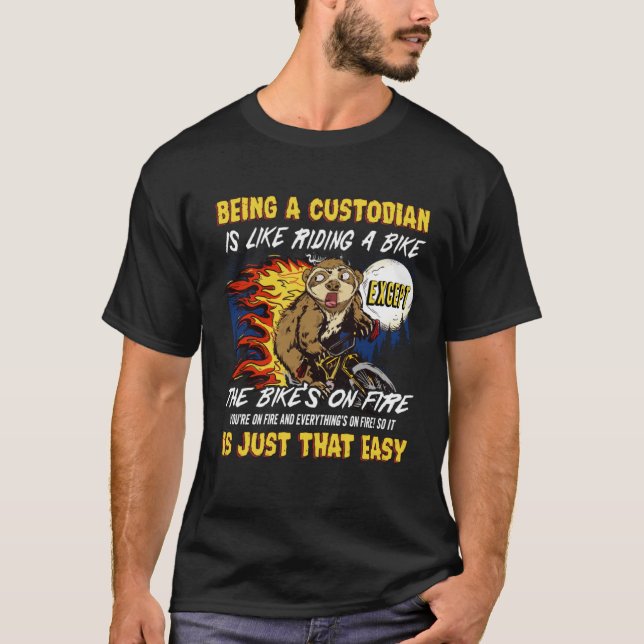 Camiseta Janitor school custodian school janitor funny cust (Anverso)