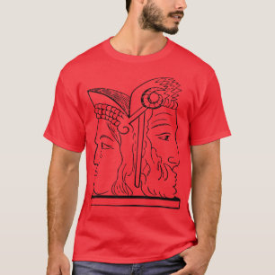 Camiseta JanoAntiguo Dios Romano Tee Gráfico de Roma