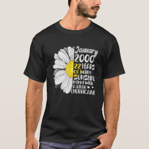 Camiseta January Girl 2000 22Th Years Old Sunshine Birthday