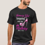 Camiseta January Girl Stepping Into My Birthday Like A Boss<br><div class="desc">Are you born in January?... of willing to bet on yourself always, a wise girl who knows her limits, a positive successful girl? Than this is the perfect birthday gift for you. Grab it as a perfect present for anyone whose birth month is January. This Stepping Into My Birthday makes...</div>