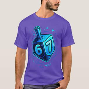 Camiseta Janucá 67 Si Seven Meme Trompo Menorá Chanuká
