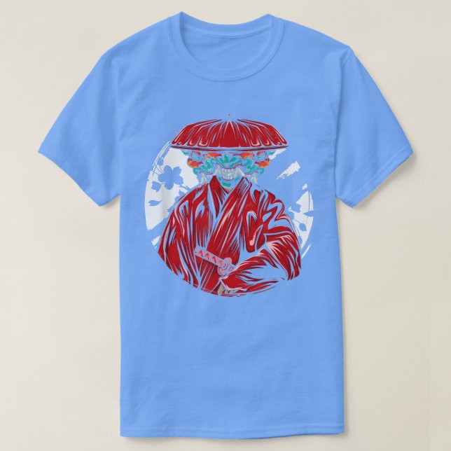 Camiseta Japan Art Warrior Kendo Ninja Samurai Shinobi Kata (Diseño del anverso)