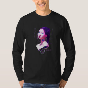 Camiseta Japan Cyberpunk Vaporwave Ai Sci Fi Tokyo Aestheti