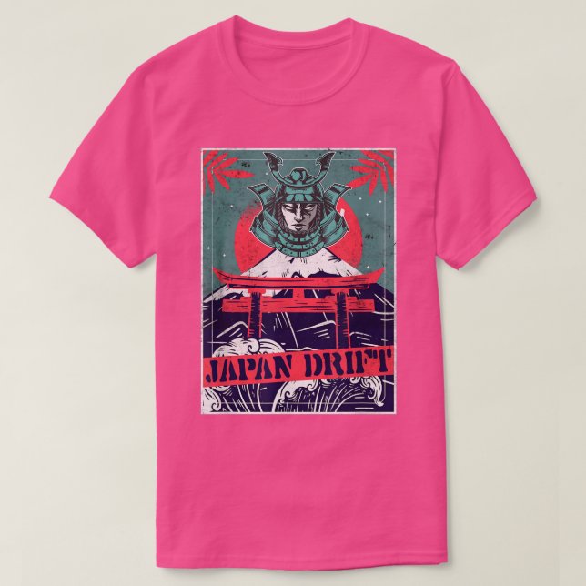 Camiseta Japan Drift, Japanese Retro Art, car sports garage (Diseño del anverso)