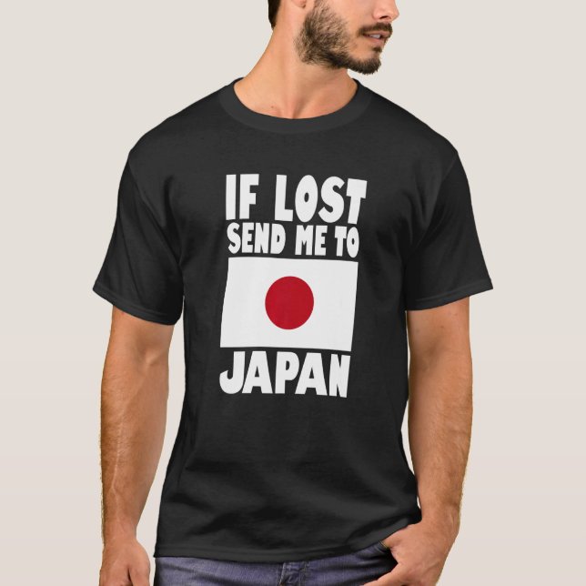 Camiseta Japan Flag Design  If lost send me to Japan Premiu (Anverso)