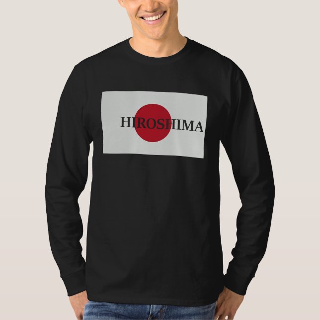 Camiseta Japan Hiroshima Asia Travel Flag (Anverso)