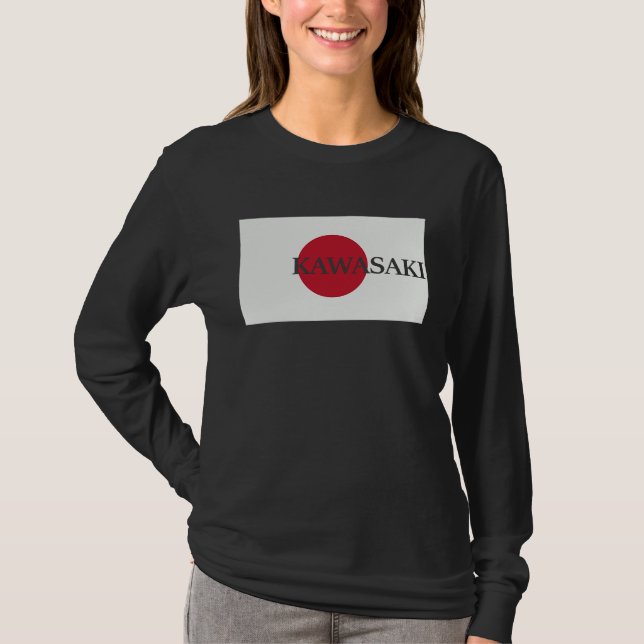 Camiseta Japan Kawasaki Asia Travel Flag (Anverso)