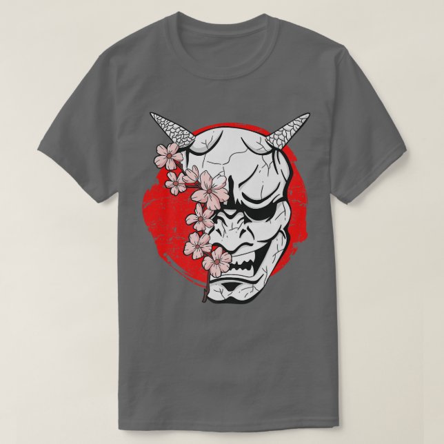 Camiseta Japan Mask Oni Demon Japanese Devil  (Diseño del anverso)