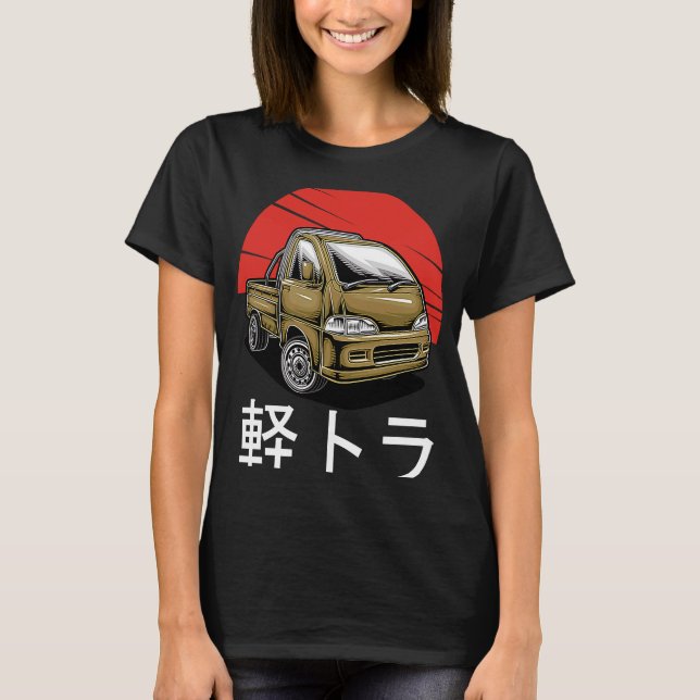 Camiseta Japan Mini Truck Kei Car Cab Over Compact 4wd Off  (Anverso)