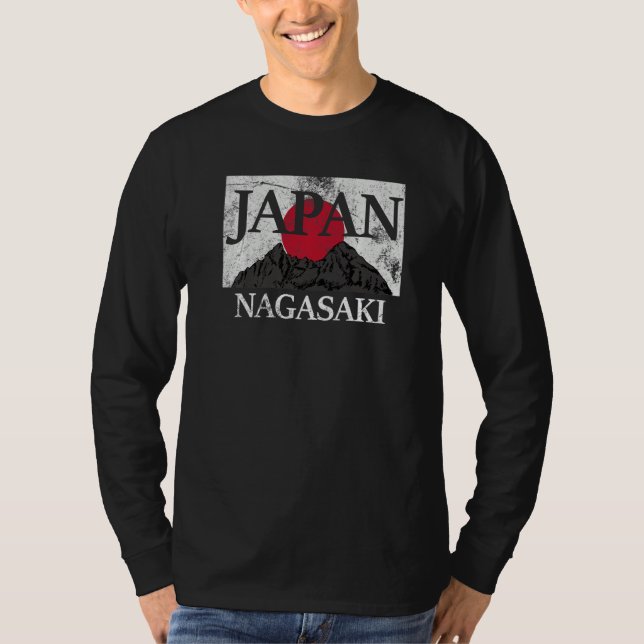 Camiseta Japan Nagasaki Fuji san flag Premium (Anverso)