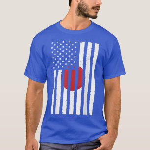 Camiseta Japan Roots USA Flag Heritage Half Japanese Americ