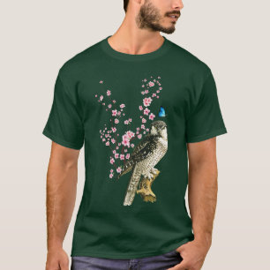 Camiseta Japan Sakura Cherry Blossom Owl Bird Japanese 