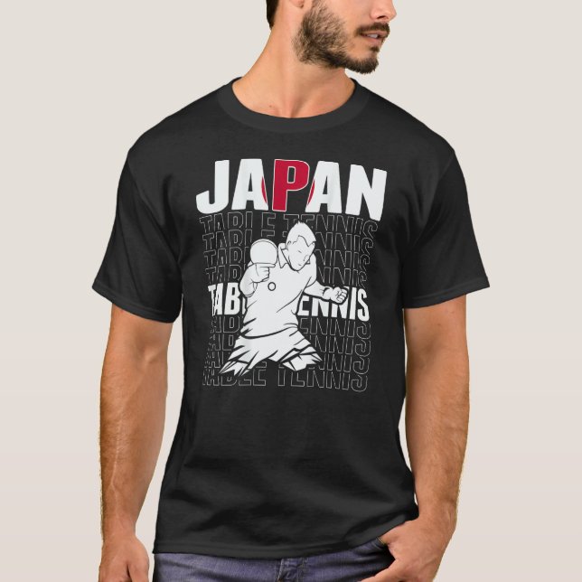 Camiseta Japan Table Tennis   Support Japanese Ping Pong Te (Anverso)