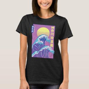 Camiseta Japan Vaporwave Japanese Great Wave Of Kanagawa