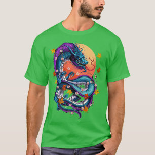 Camiseta Japanese Aesthetic Dragon Japan Art 