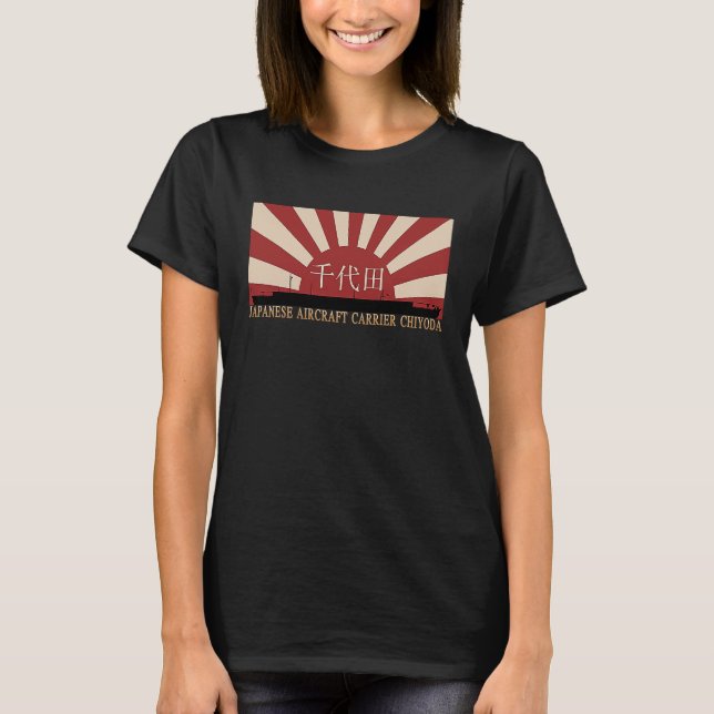 Camiseta Japanese Aircraft Carrier Chiyoda Rising Sun Flag (Anverso)