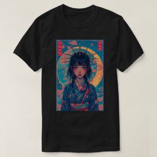 Camiseta Japanese Anime Girl Fantasy Art 01