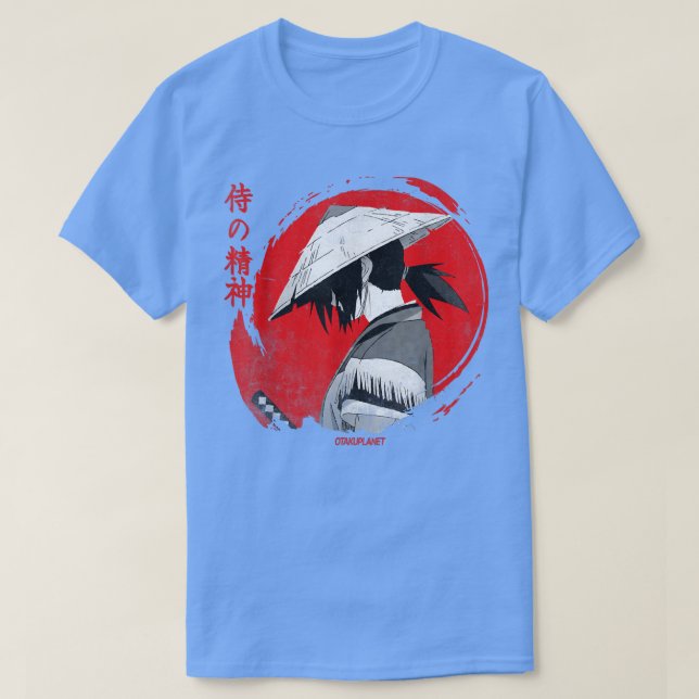 Camiseta Japanese Anime Samurai Aesthetic Otaku Manga Samur (Diseño del anverso)