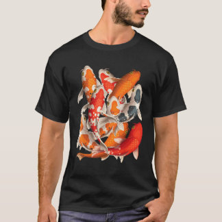 Camiseta Japanese Asian Koi Fish Carp Nishikigoi Fish Art